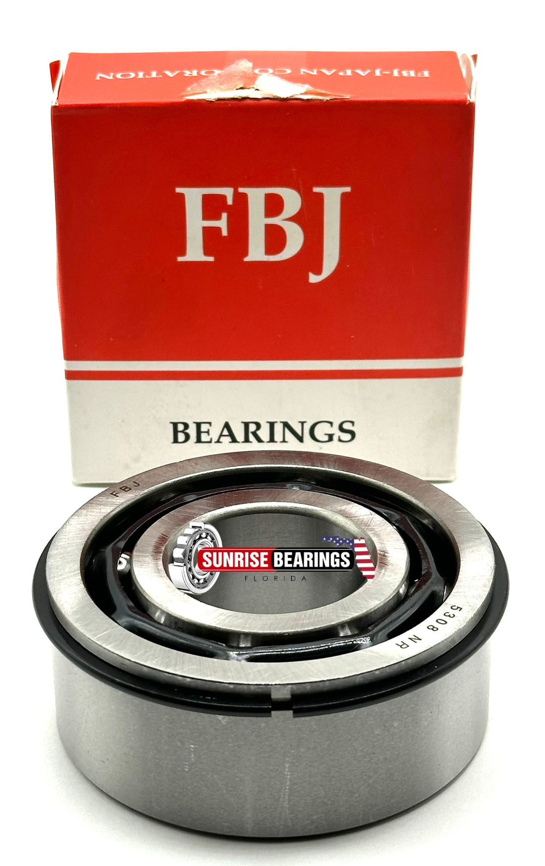 FBJ 5308 NR Ball Bearing + OPEN TYPE Nop Seals + Snap Ring 3308 NR 40x90x36.5 mm