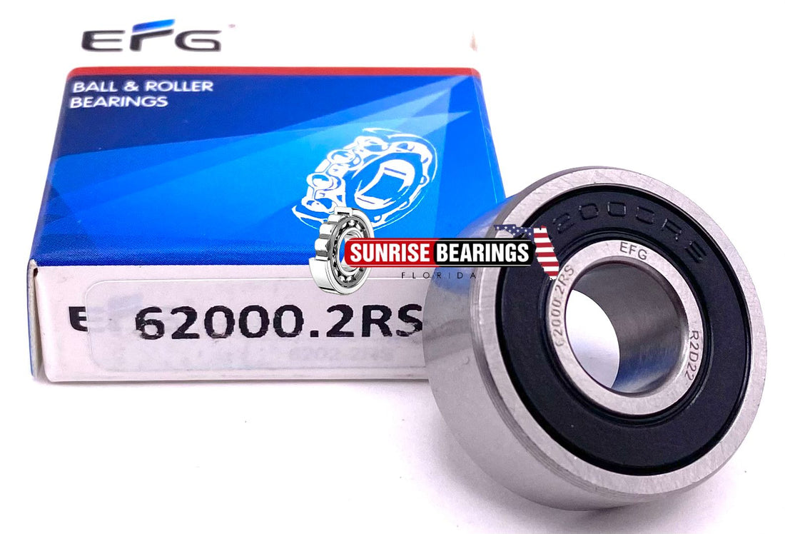EFG 62000 2RS BALL BEARING, RUBBER SEALED 17228 10x26x10 mm