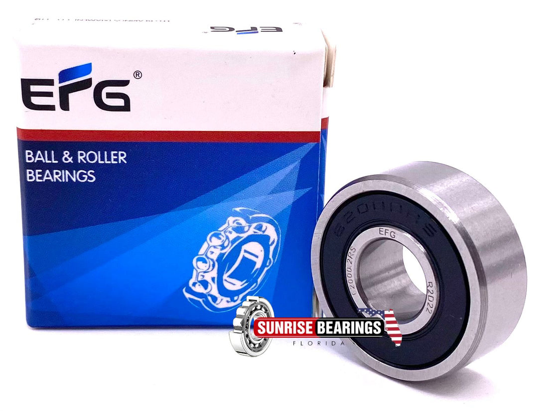EFG 62000 2RS BALL BEARING, RUBBER SEALED 17228 10x26x10 mm
