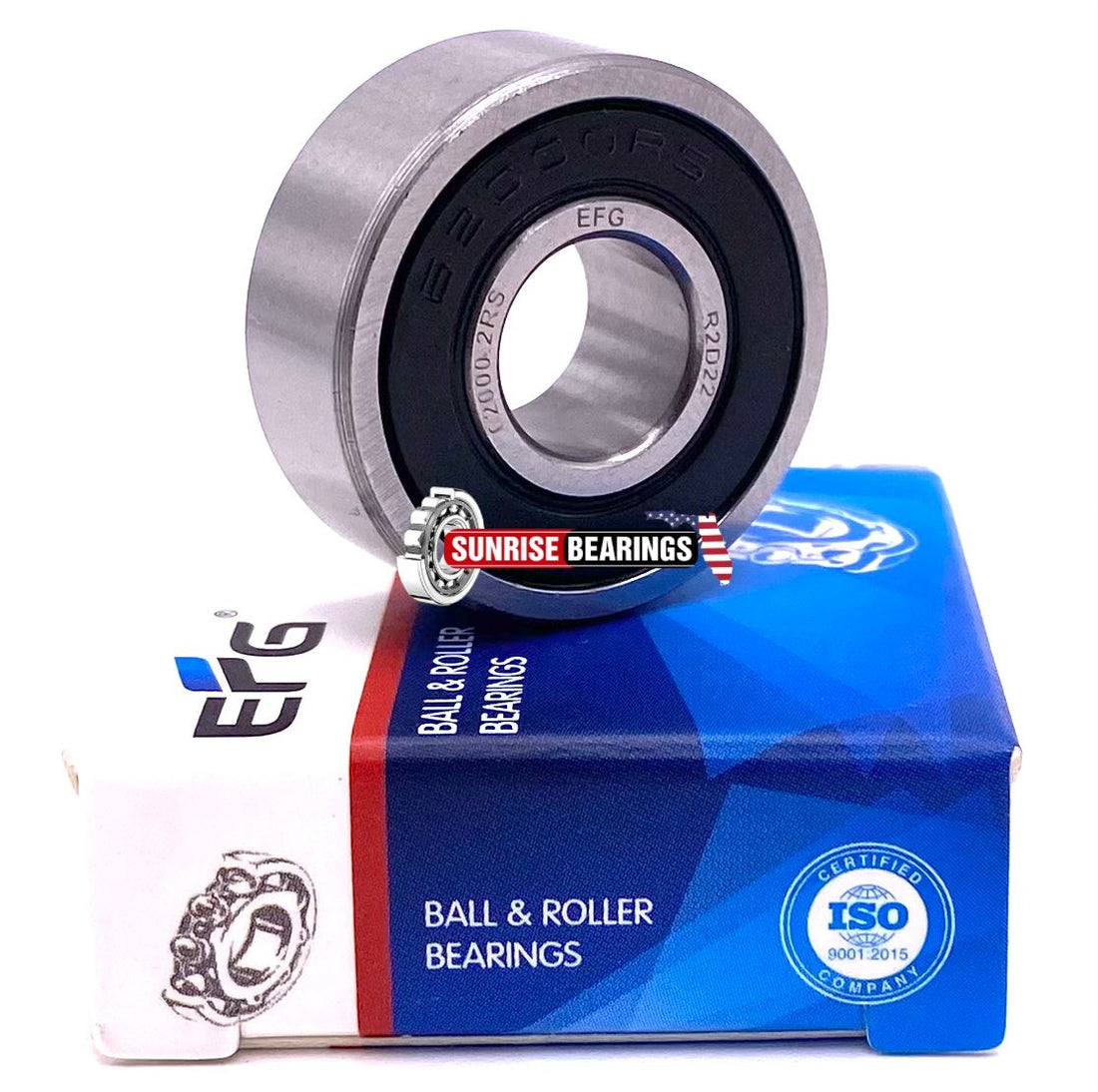 EFG 62000 2RS BALL BEARING, RUBBER SEALED 17228 10x26x10 mm