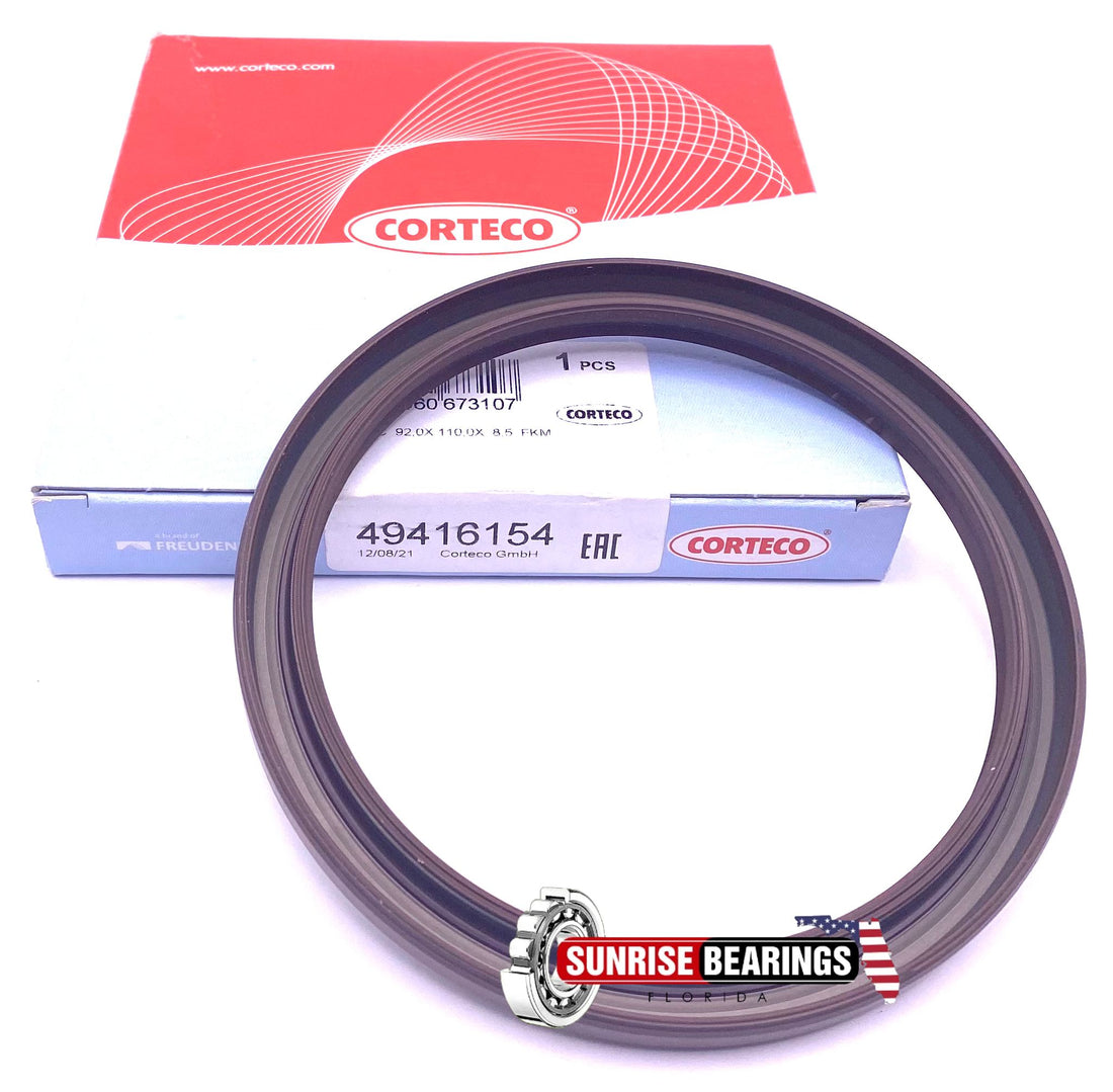 CORTECO 49416154 Engine Crankshaft Seal Mahle 67012 92x110x8.5 mm