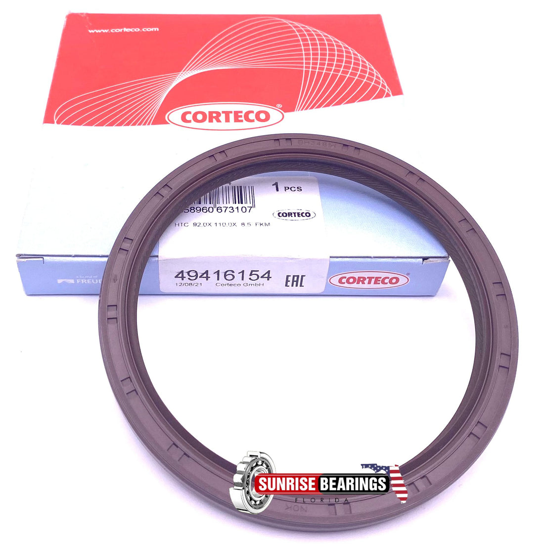 CORTECO 49416154 Engine Crankshaft Seal Mahle 67012 92x110x8.5 mm