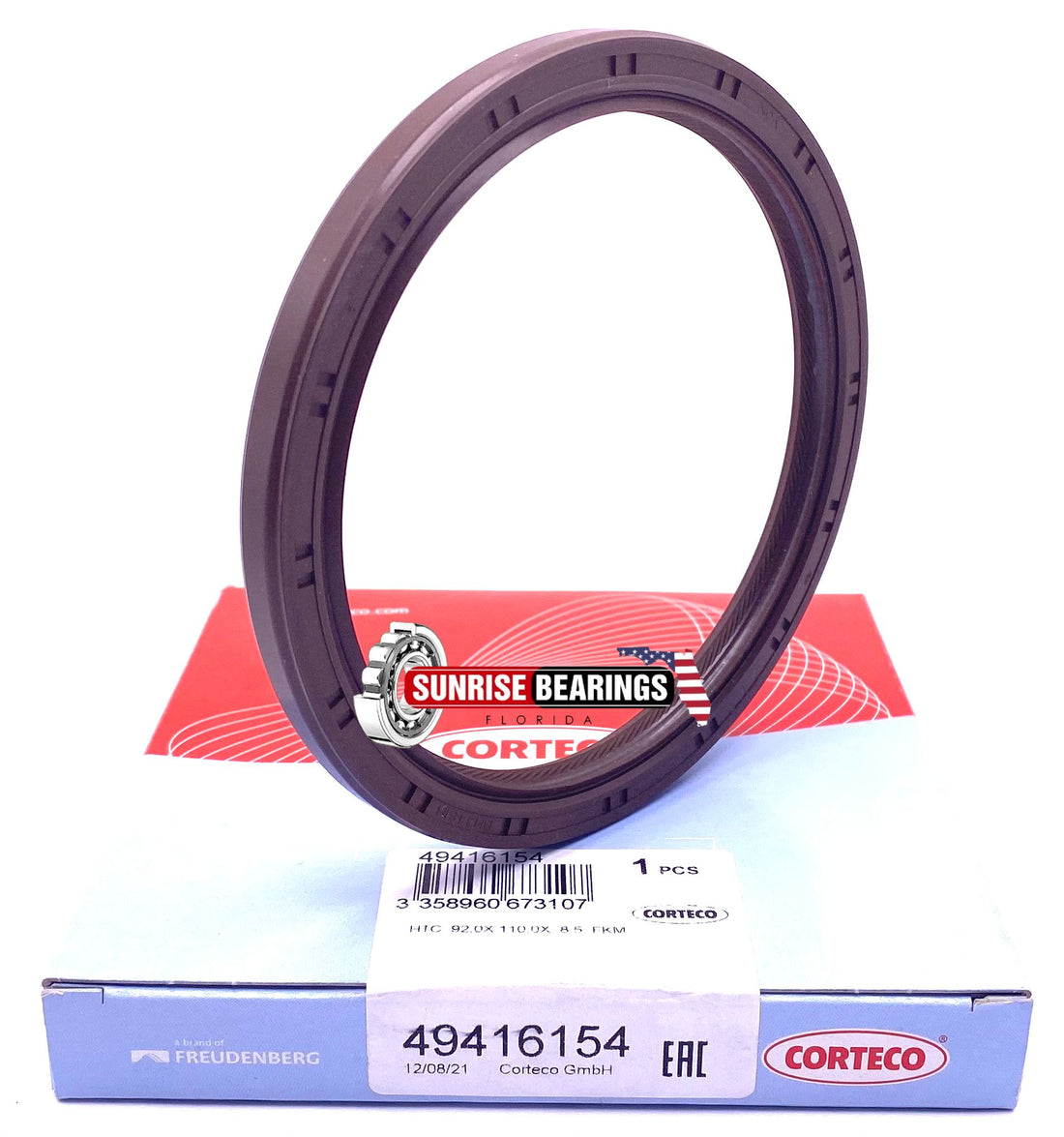 CORTECO 49416154 Engine Crankshaft Seal Mahle 67012 92x110x8.5 mm