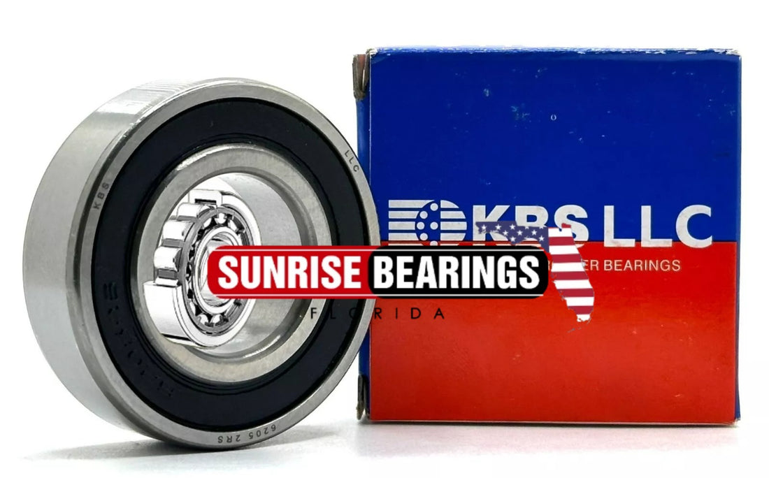KBS 6205 2RS Deep Groove Ball Bearing, Rubber Sealed 6205DDU LLU 25x52x15 mm