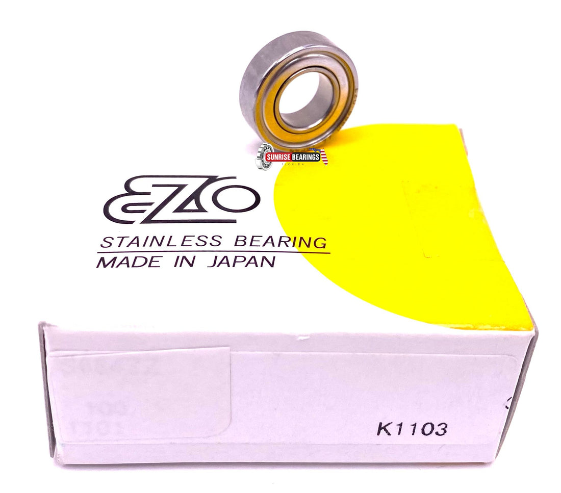 EZO Japan S688 ZZ Stainless Steel Ball Bearing, Metal Shielded 8x16x5 mm