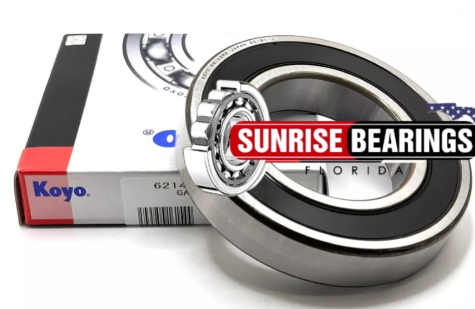 KOYO Japan 6214 2RS  Deep Groove Ball Bearing, Rubber Sealed 70x125x24 mm