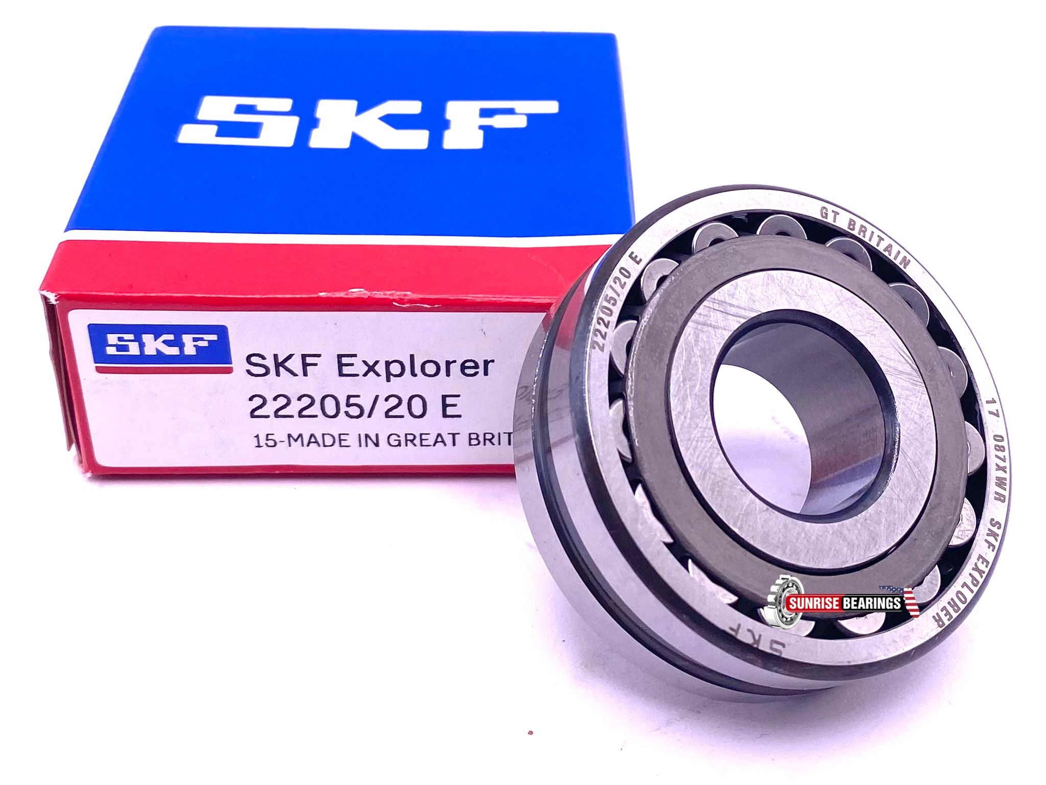 SKF 22205/20 E Spherical Roller Bearing 20x52x18 mm – Sunrise