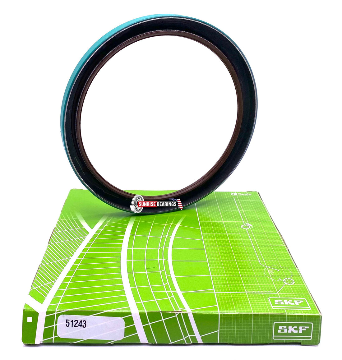 SKF 51243 Fluoro Rubber Oil Seal 5 1/8” x 6 1/8” x ½”