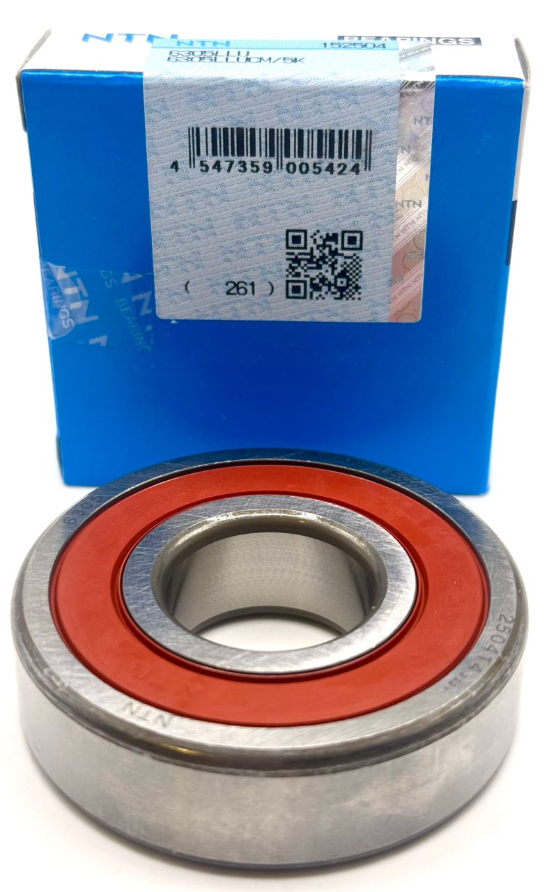 NTN 6305 LLU DEEP GROOVE BALL BEARING, RUBBER SEALED 6305 DDU 25x62x17mm