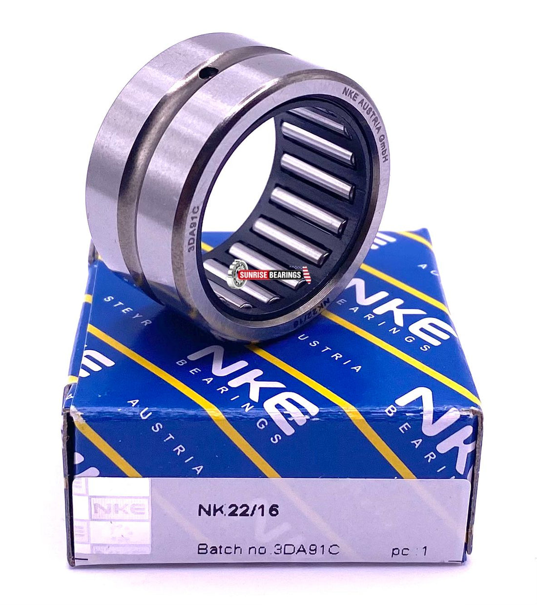 NKE Japan NK22/16 R Needle Roller Bearing 22x30x16 mm