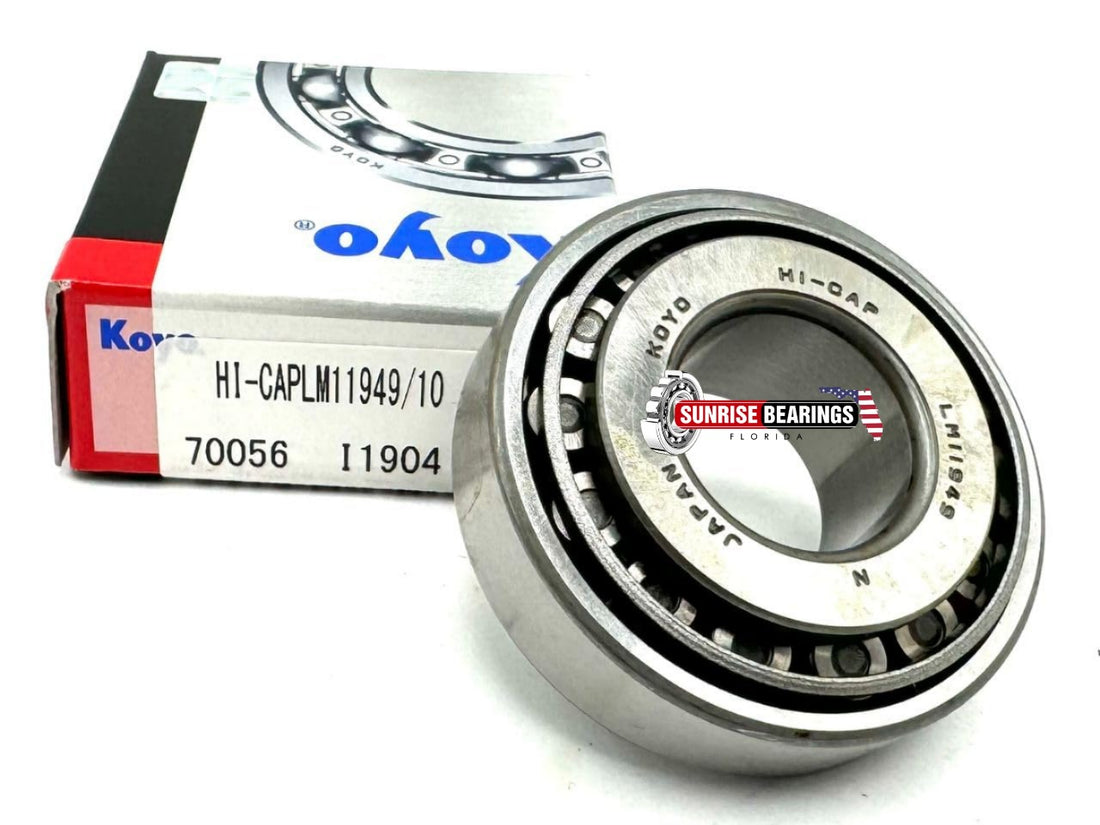 KOYO Japan HI-CAPLM 11949 / 10 Tapered Roller Bearing Cup and Cone 19.050x45.237x15.494 mm