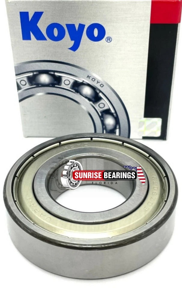 KOYO Japan 6206 ZZ Deep Groove Ball Bearing, Metal Shielded 30x62x16 mm