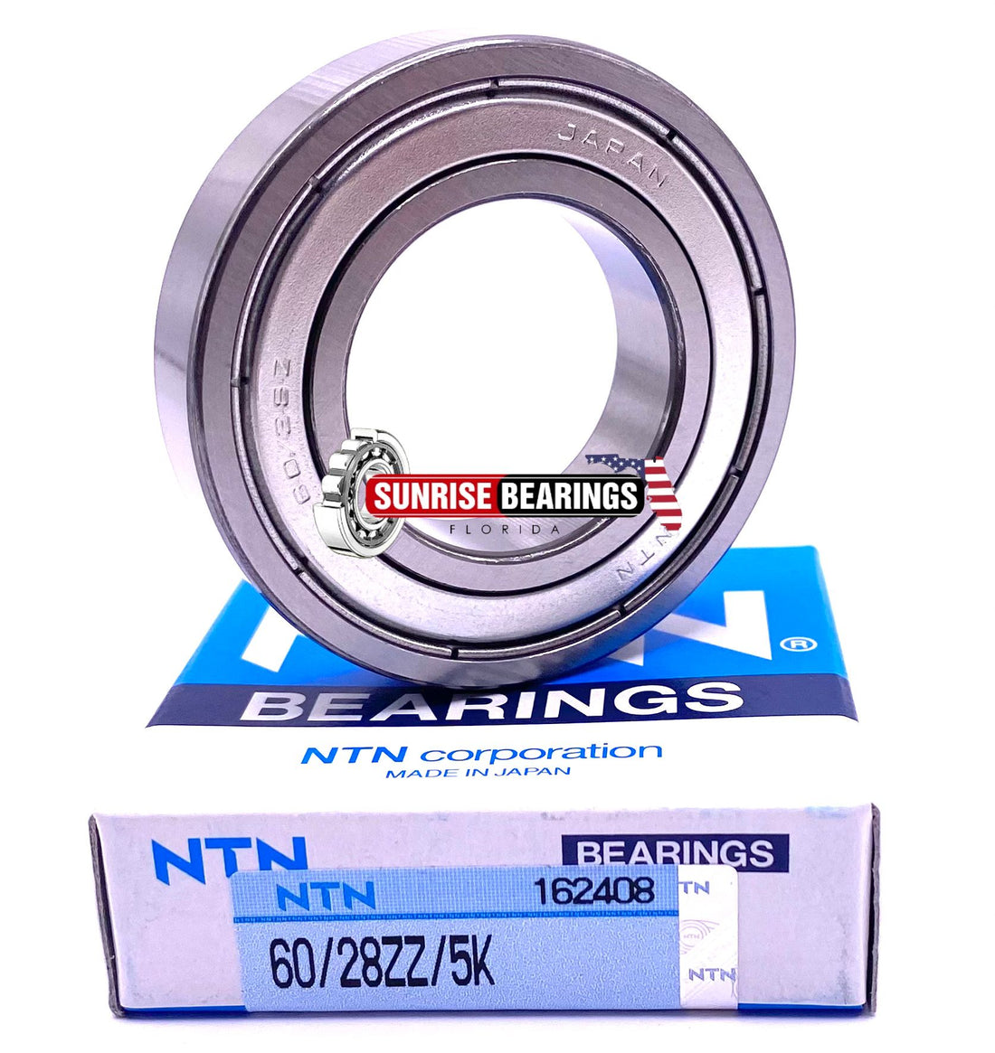 NTN JAPAN 60/28 ZZ Deep Groove Ball Bearing, Metal Shielded 28x52x12 mm