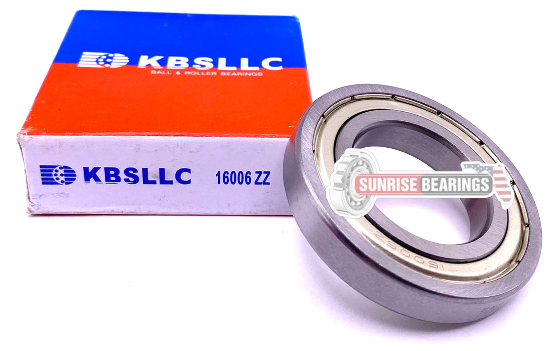 KBS 16006 ZZ Deep Groove Ball Bearing, Metal Shielded 30x55x9 mm