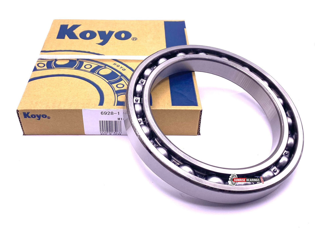 KOYO Japan 6928 Deep Groove Ball Bearing, OPEN Type, No Seals 140x190x24 mm