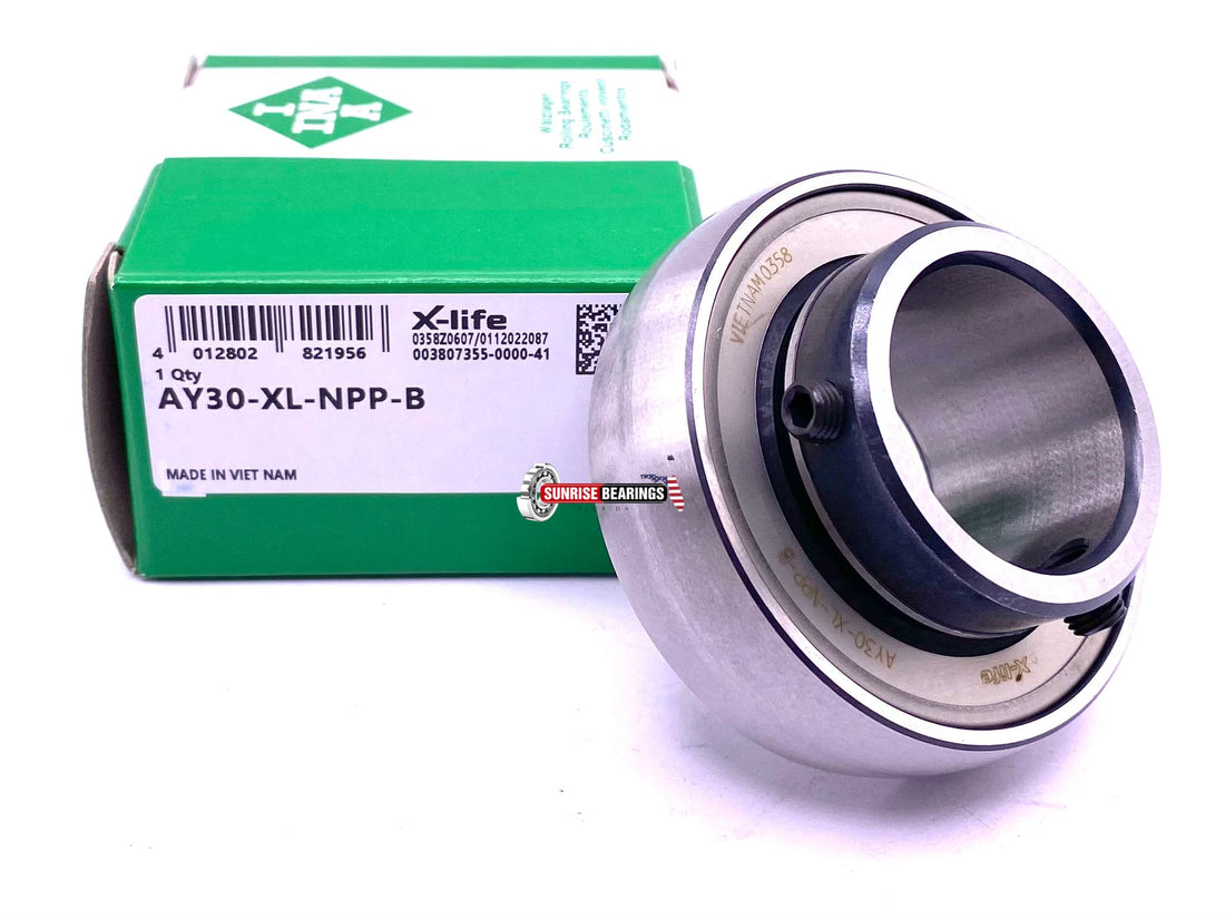 INA AY30 XL NPPB Radial Insert Ball Bearing, Spherical OD YAT206 30x62x30 mm
