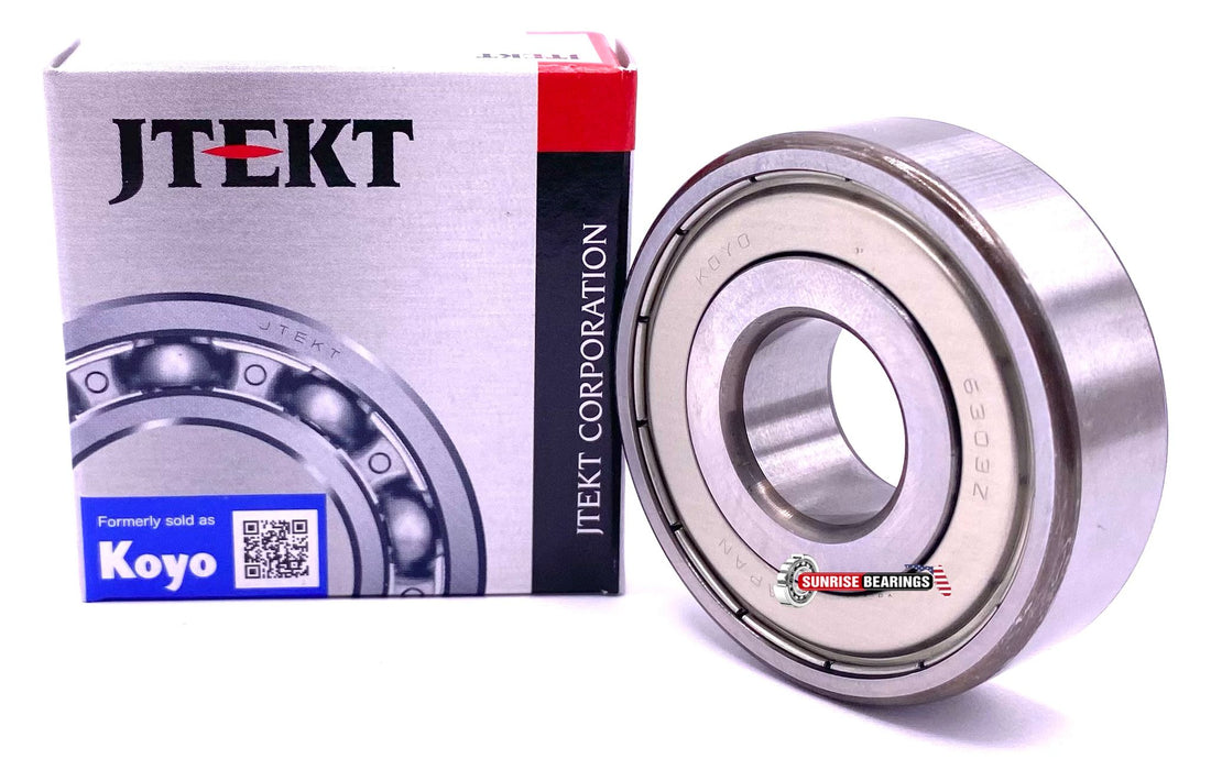 KOYO Japan 6303 ZZ CM Deep Groove Ball Bearing, Metal Shielded 14x47x14 mm