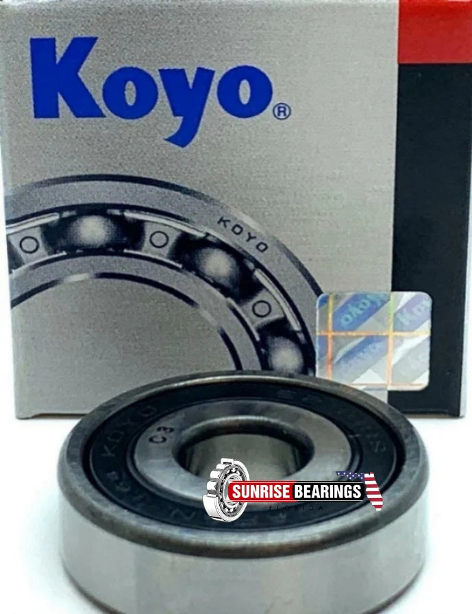 KOYO Japan 6200 2RS C3 Deep Groove Ball Bearing, Rubber Sealed 10x30x9 mm