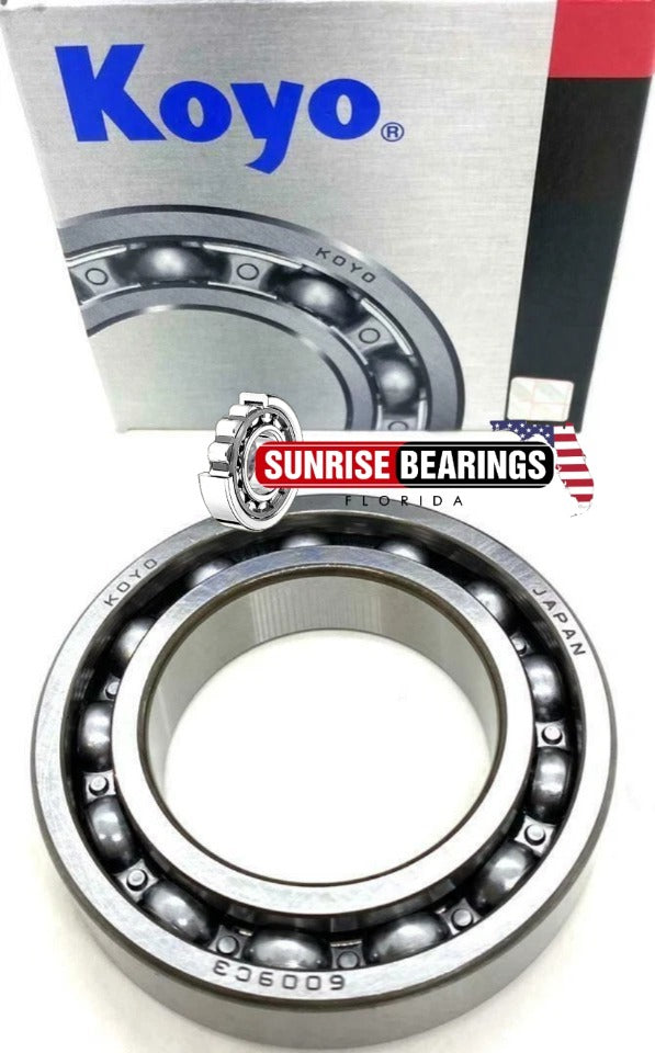 KOYO 6009 C3 Deep Groove Ball Bearing, Open Type No Seals 45x75x16 mm