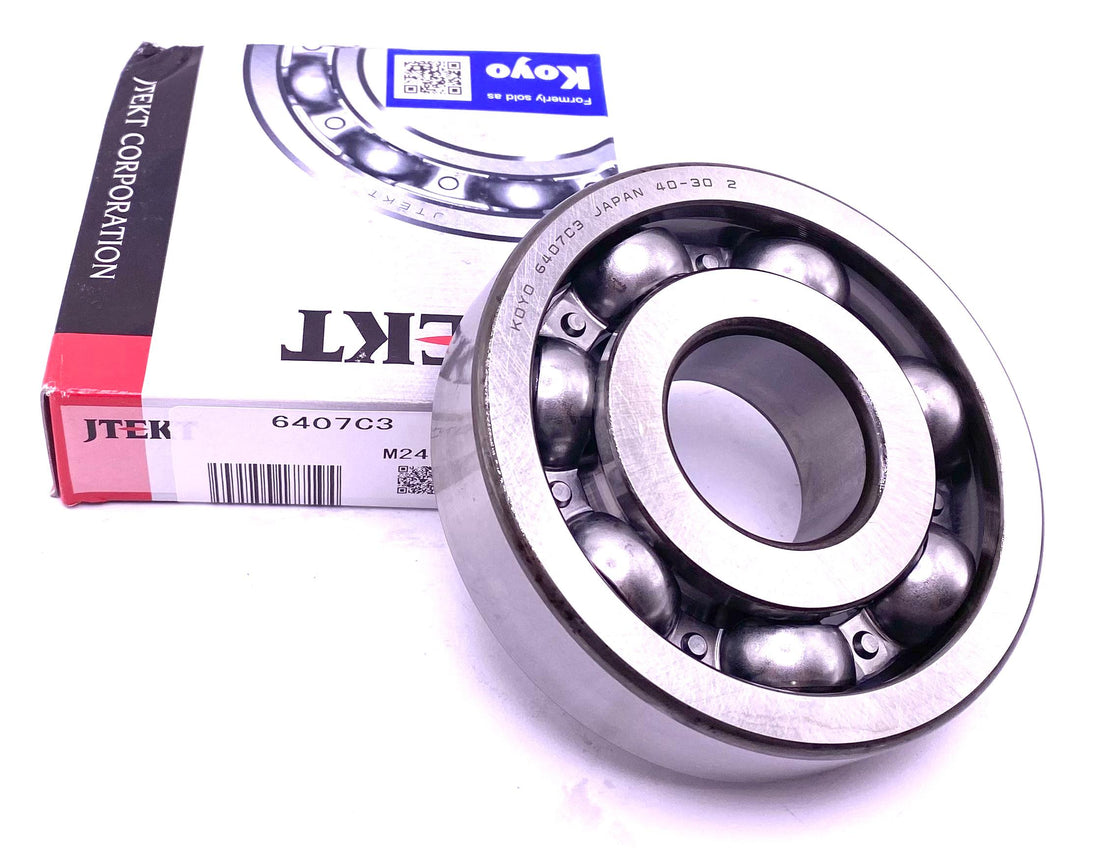 KOYO Japan 6407 C3 Deep Groove Ball Bearing, OPEN Type, No Seals 35x100x25 mm