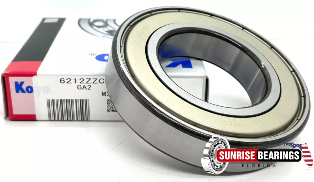 KOYO Japan 6212 ZZ C3 Deep Groove Ball Bearing, Metal Shielded 60x110x22 mm