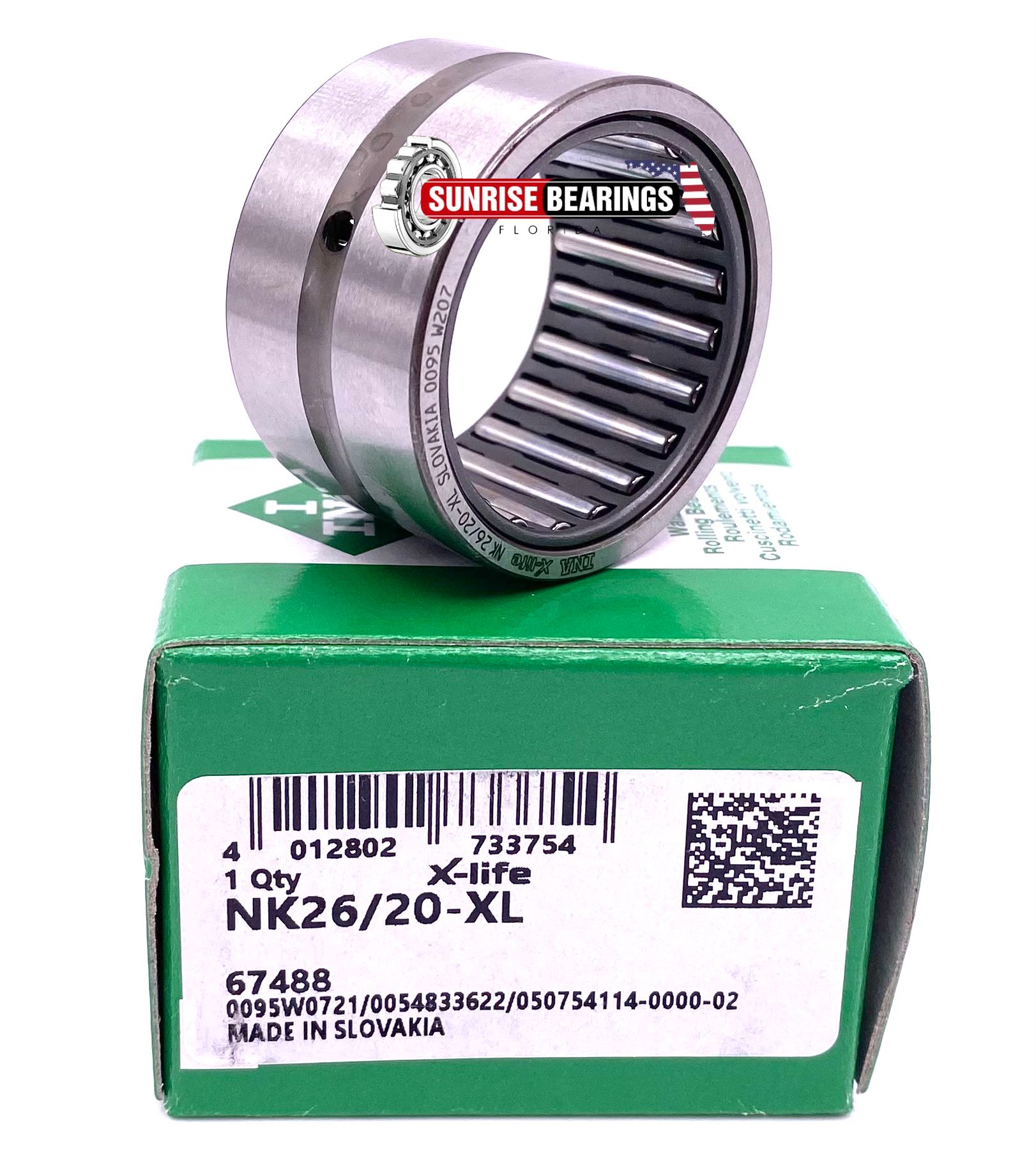 INA NK26/20 Needle Roller Bearing NK 26/20 NK2620 26x34x20 mm