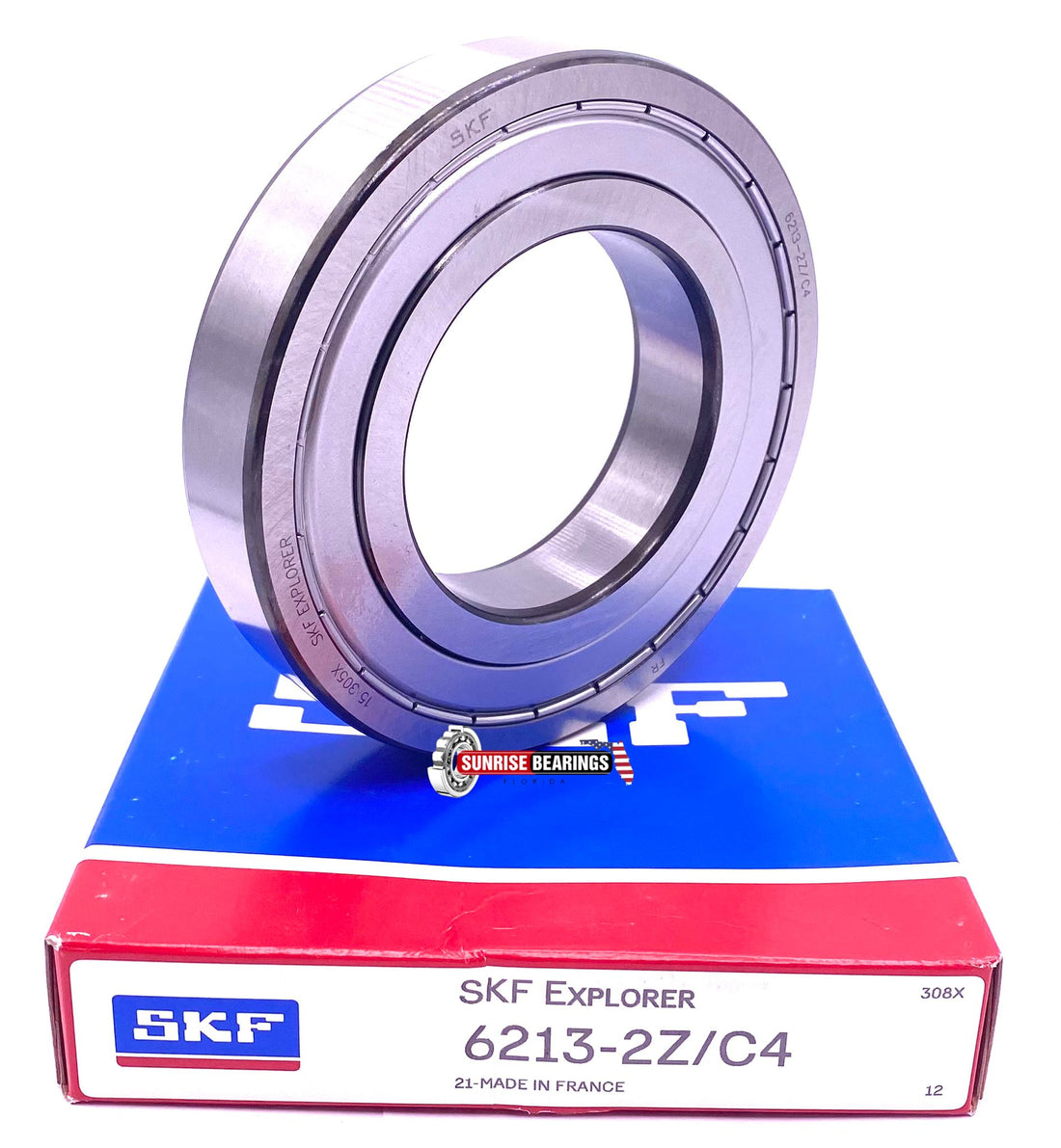 SKF 6213 ZZ C4 Deep Groove Ball Bearing, Metal Shielded 65x120x23 mm