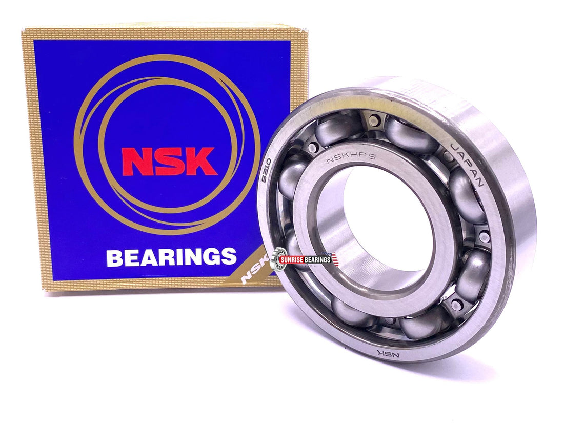 NSK 6310 CM Deep Groove Ball Bearing, Open Type, No Seals 50x110x27 mm