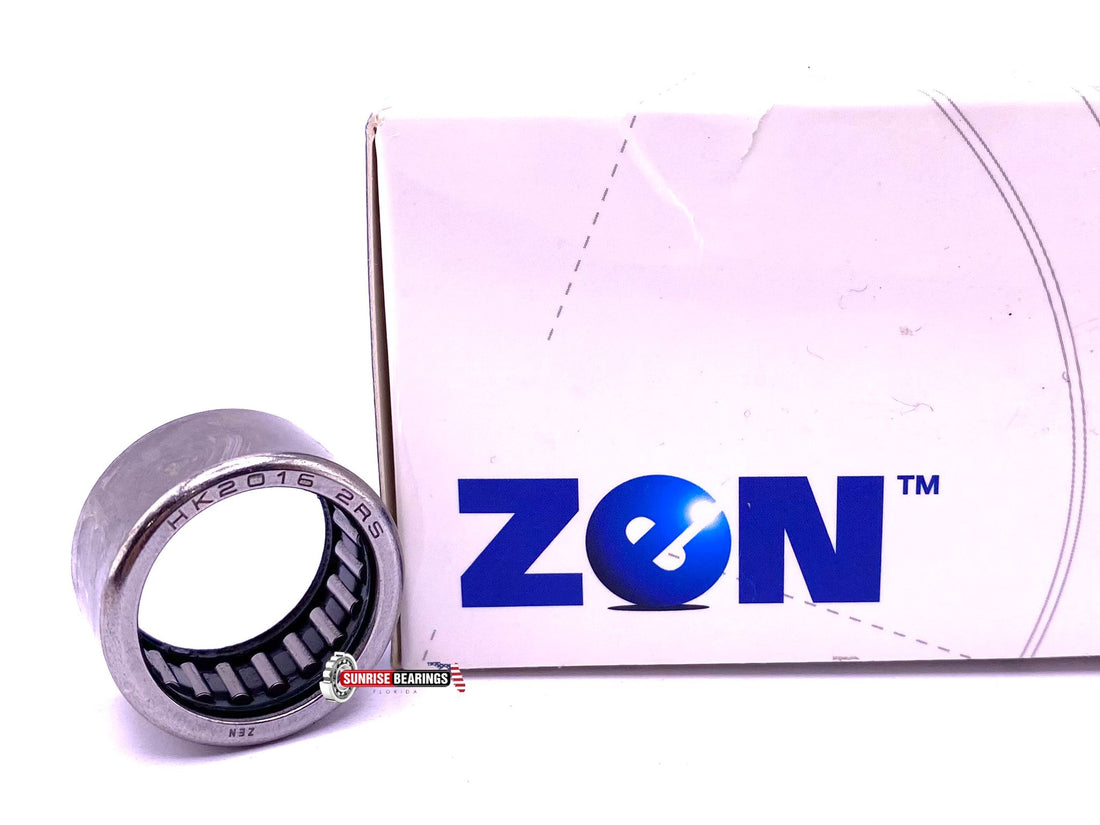ZEN HK2016 2RS Drawn Cup Needle Roller Bearing — Single Row (sealed) 20x26x16 mm