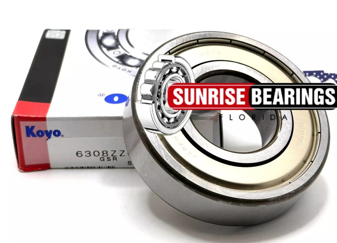 KOYO Japan 6308 ZZ Deep Groove Ball Bearing, Metal Shielded 40x90x23 mm