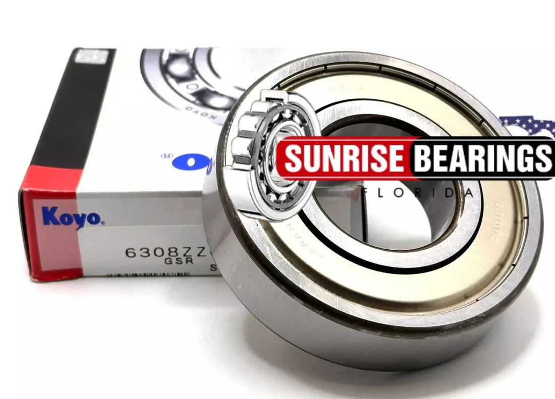 KOYO Japan 6308 ZZ C3 Deep Groove Ball Bearing, Metal Shielded 40x90x23 mm