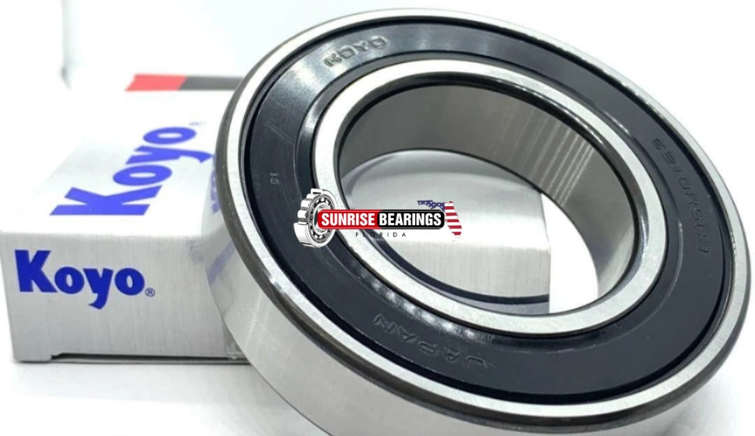 KOYO Japan 6210 2RS Deep Groove Ball Bearing, Rubber Sealed 50x90x20 mm