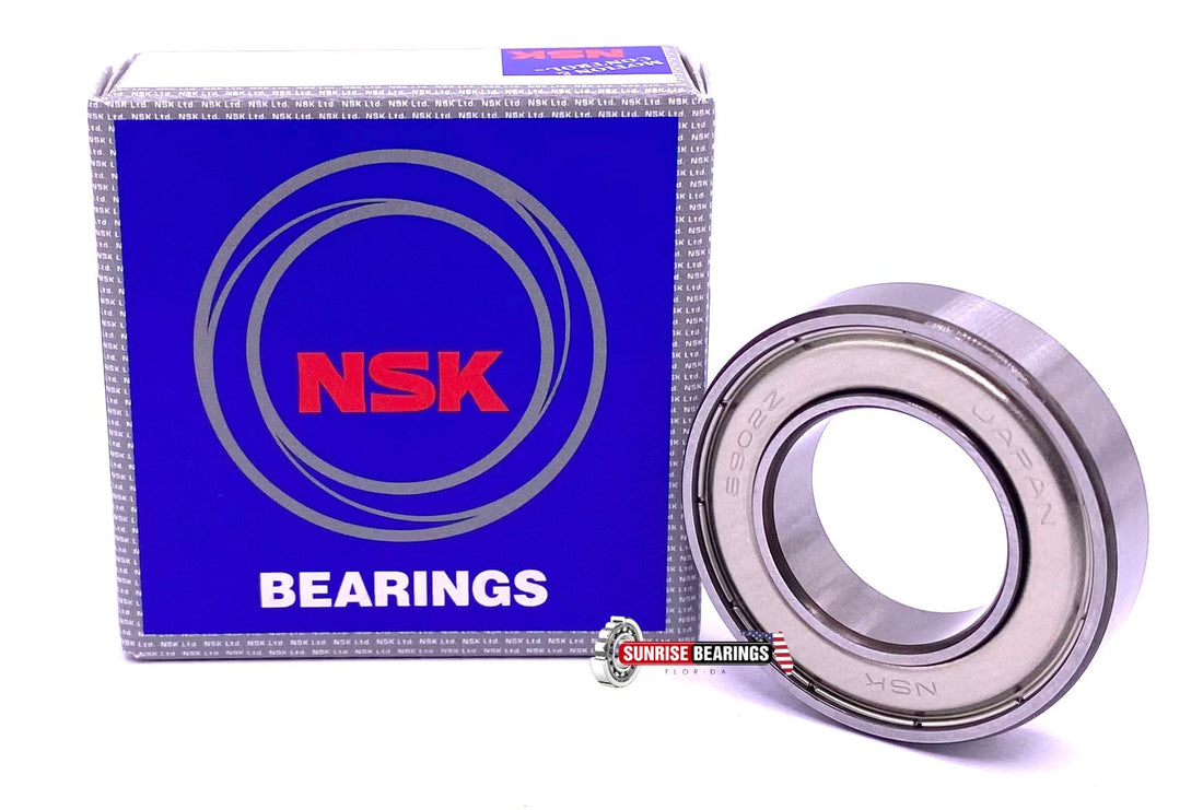 NSK 6902 ZZ C3 Deep Groove Ball Bearing, Metal Shielded 61902-ZZ 15x28x7 mm