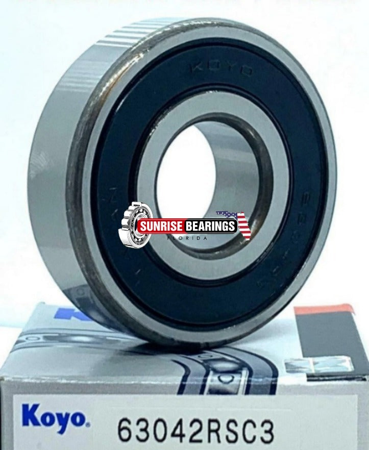 KOYO Japan 6304 2RS C3 Deep Groove Ball Bearing, Rubber Sealed 20x52x15 mm