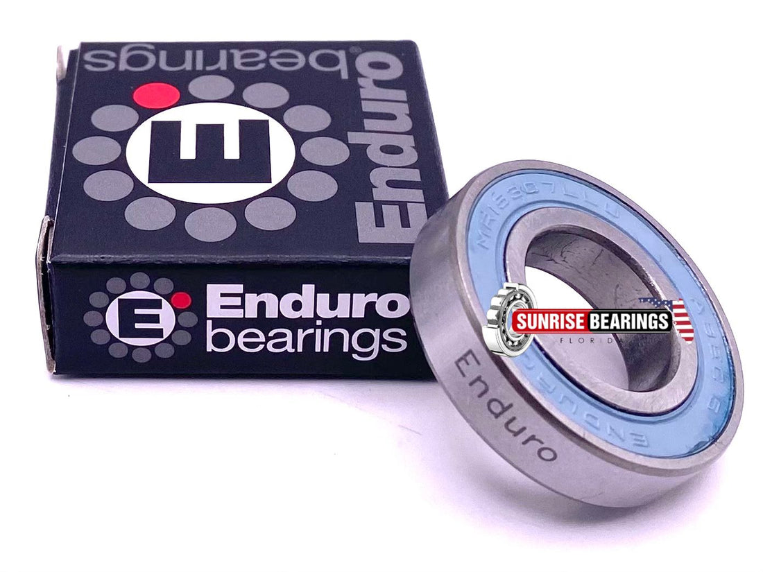 ENDURO MR15307 LLU/LLB Ball Bearing, Rubber Sealed 15x30x7 mm