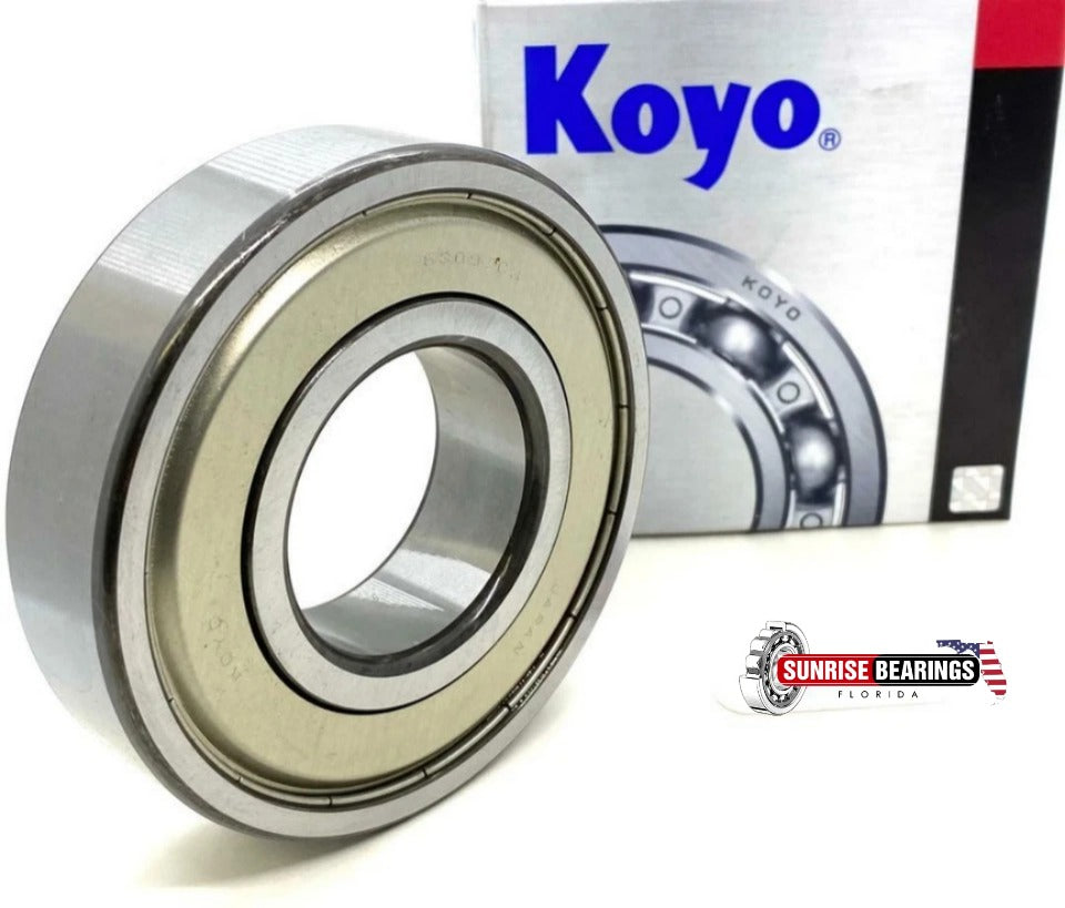 KOYO Japan6309 ZZ C3 Deep Groove Ball Bearing, Metal Shielded 45x100x25 mm