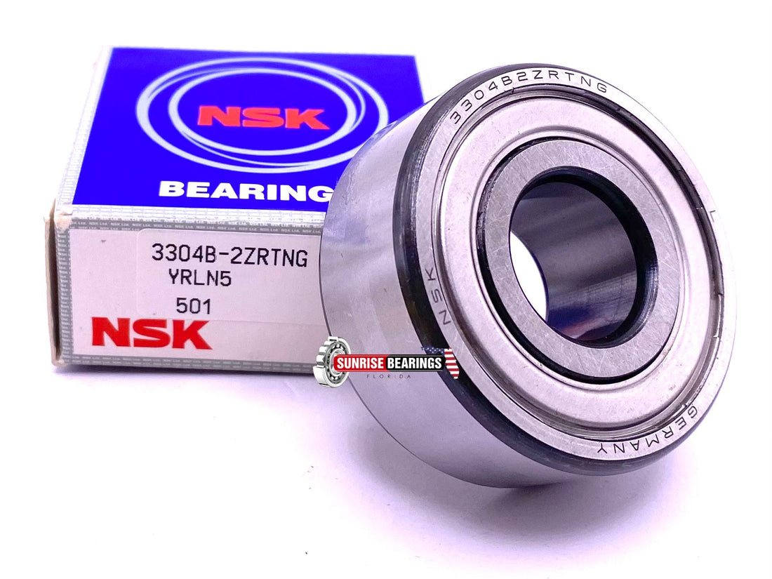NSK 3304 B 2ZR TNG Angular Contact Ball Bearing, Metal Shielded 20x52x22.2 mm