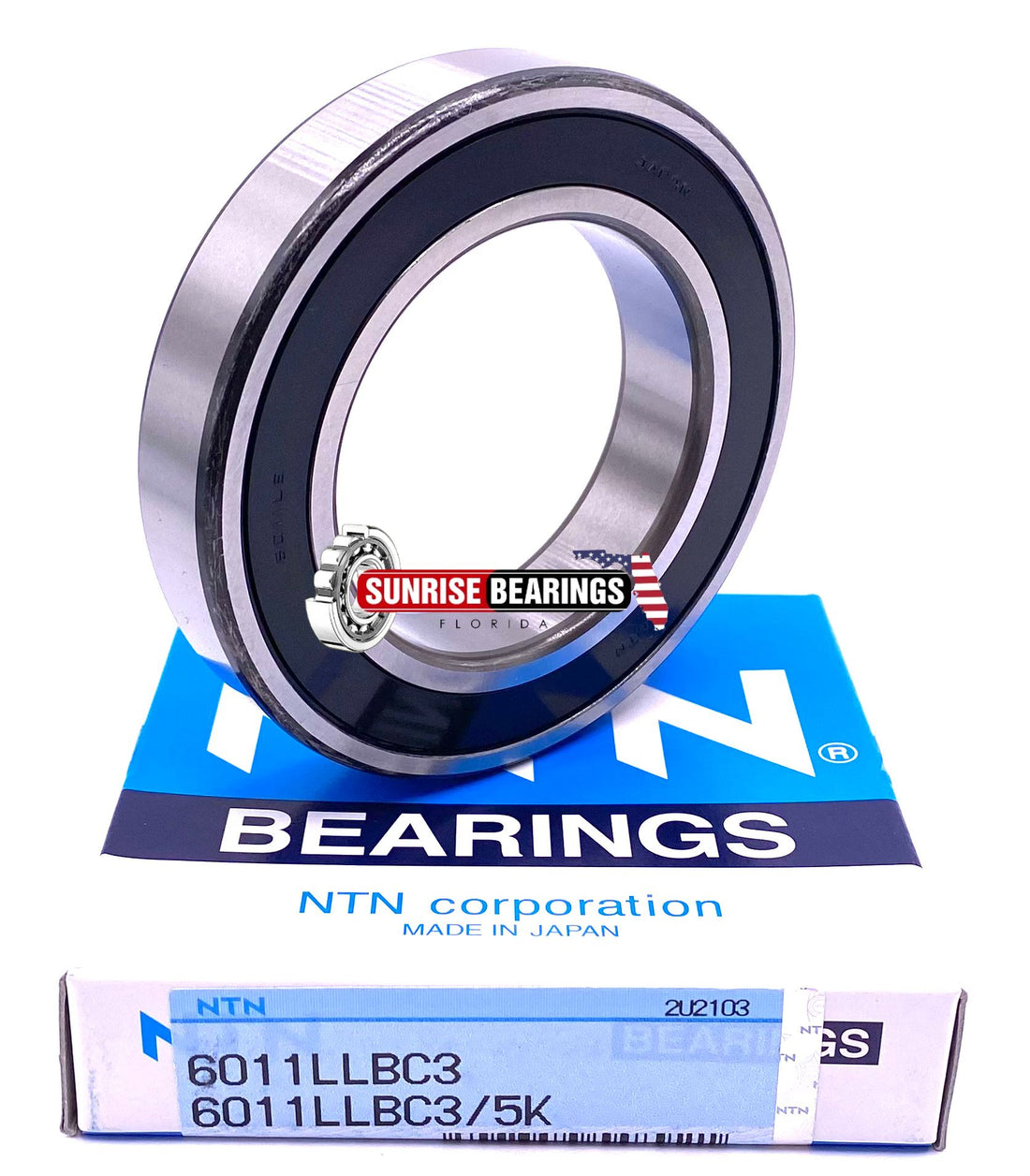 NTN JAPAN 6011 LLB C3 Ball Bearing, Rubber Sealed 6011 2RS DDU LLU 55x90x18 mm