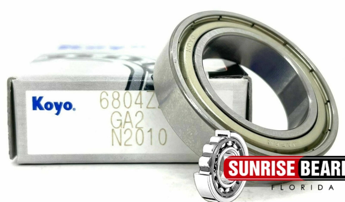 KOYO 6804 ZZ Deep Groove Ball Bearing, Metal Shielded 61804ZZ  20x32x7 mm