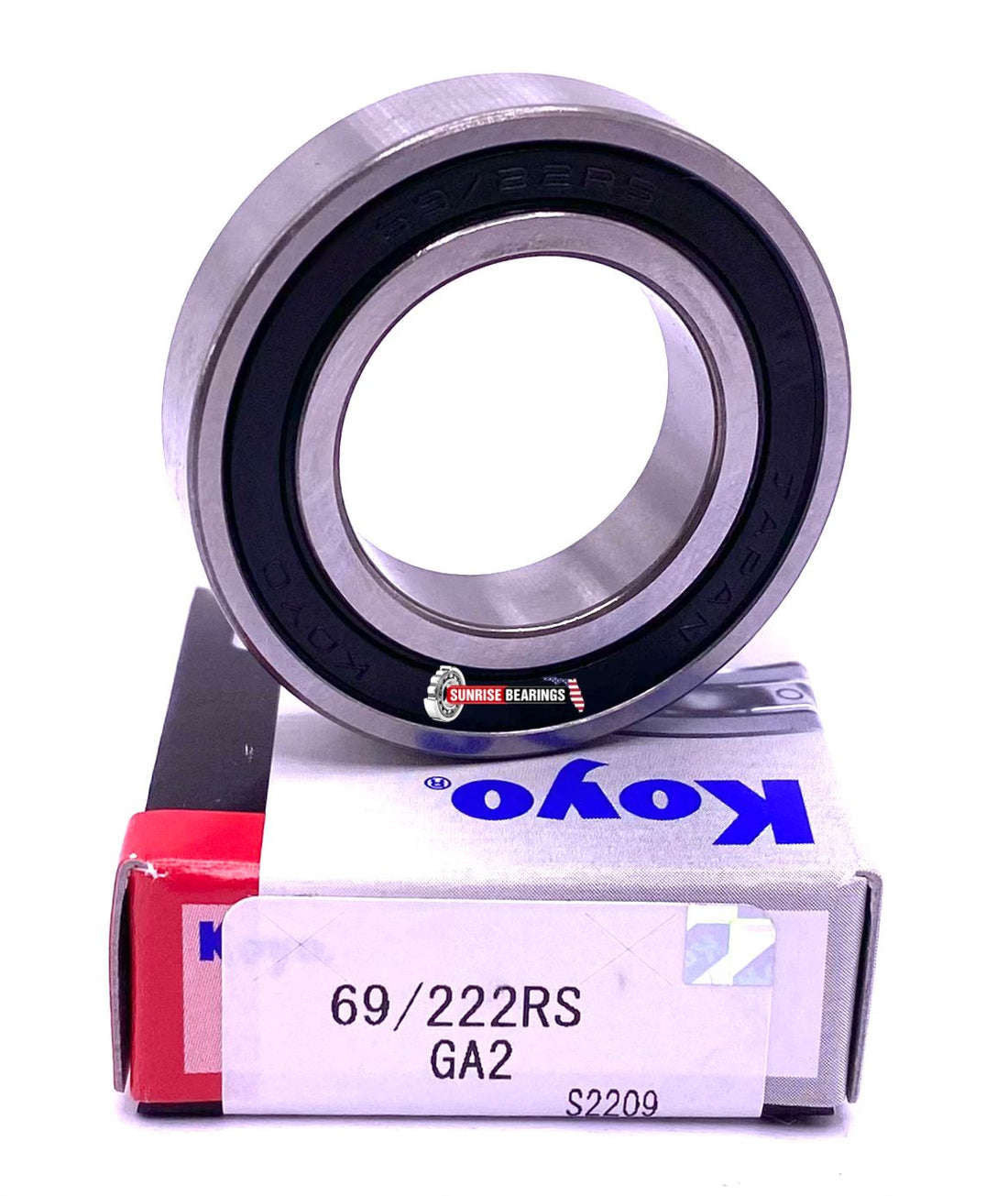 KOYO 69/22 2RS Ball Bearing, Rubber Sealed for Suzuki 0926222034 22x39x9 mm