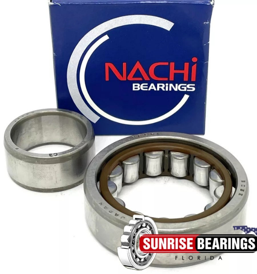 Nachi Japan NU205EG C3 Cylindrical Roller Bearing 25x52x15 mm