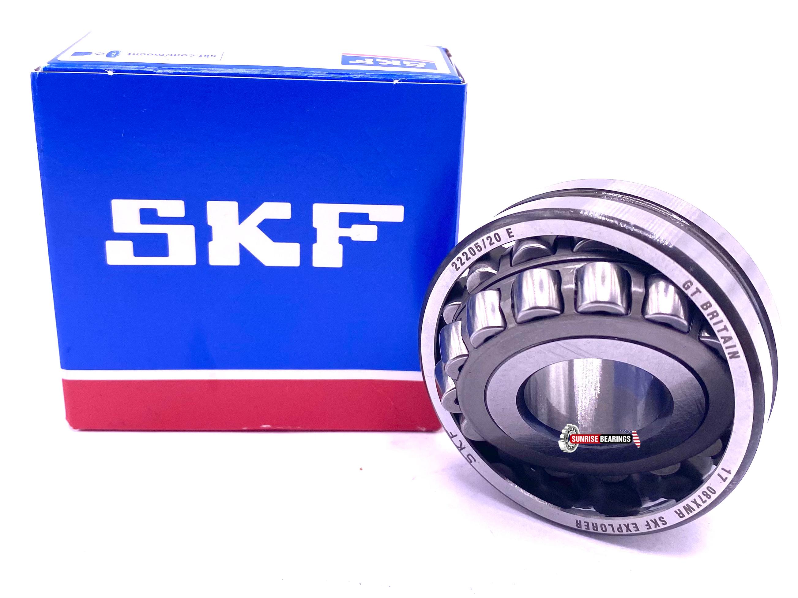 SKF 22205/20 E Spherical Roller Bearing 20x52x18 mm – Sunrise