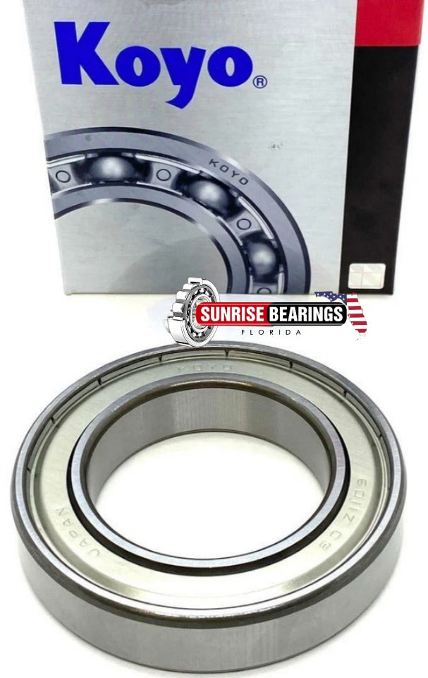 KOYO Japan 6011 ZZ Deep Groove Ball Bearing, Metal Shielded 55x90x18 mm