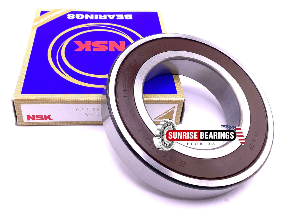 NSK 6215 DDU C3 Deep Groove Ball Bearing, Rubber Sealed 2RS LLU 75x130x25 mm