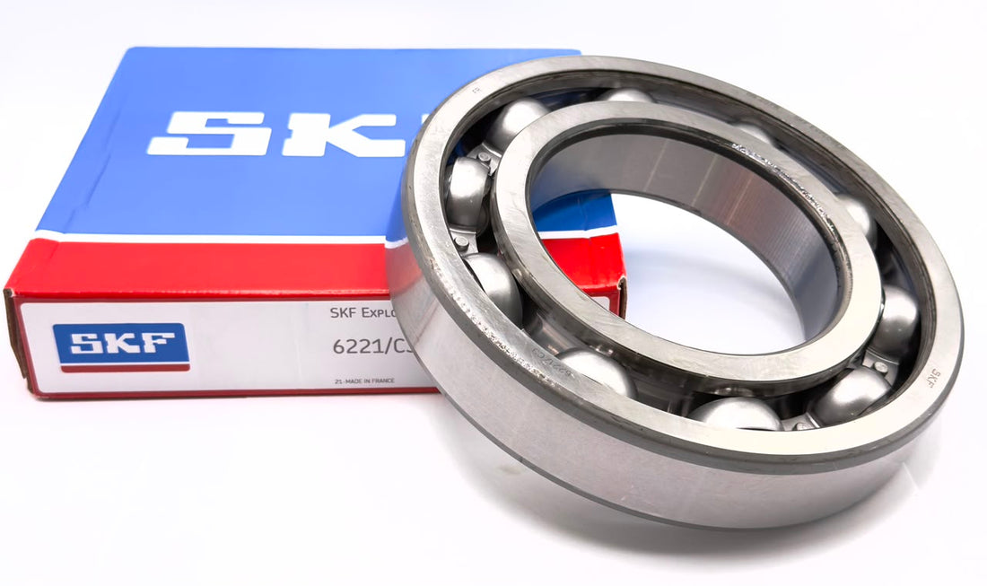 SKF 6221 C3 Deep Groove Ball Bearing Open. No Seals 105x190x36 mm