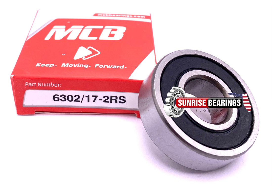 MCB 6302/17 BALL BEARING for HONDA TRX450 2004-2014 17x42x13 mm