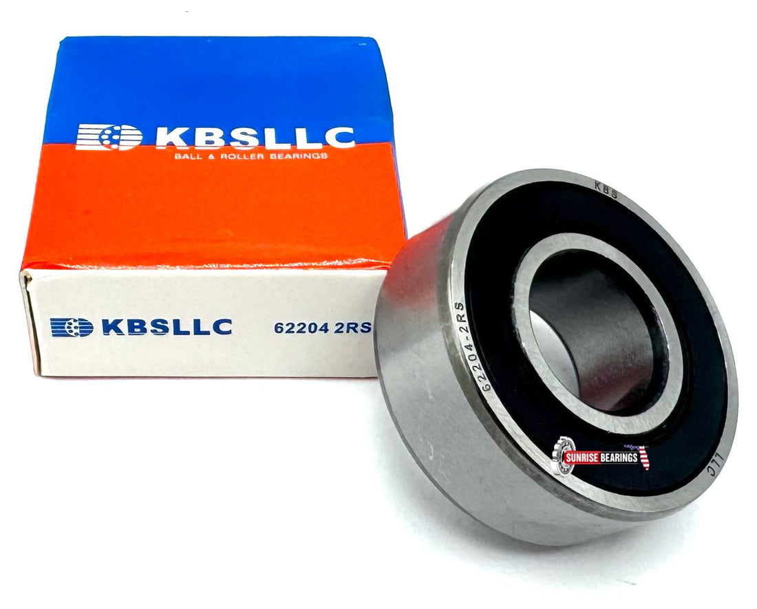 KBS 62204 2RS Deep groove Ball Bearing, Rubber Sealed 20x47x18 mm