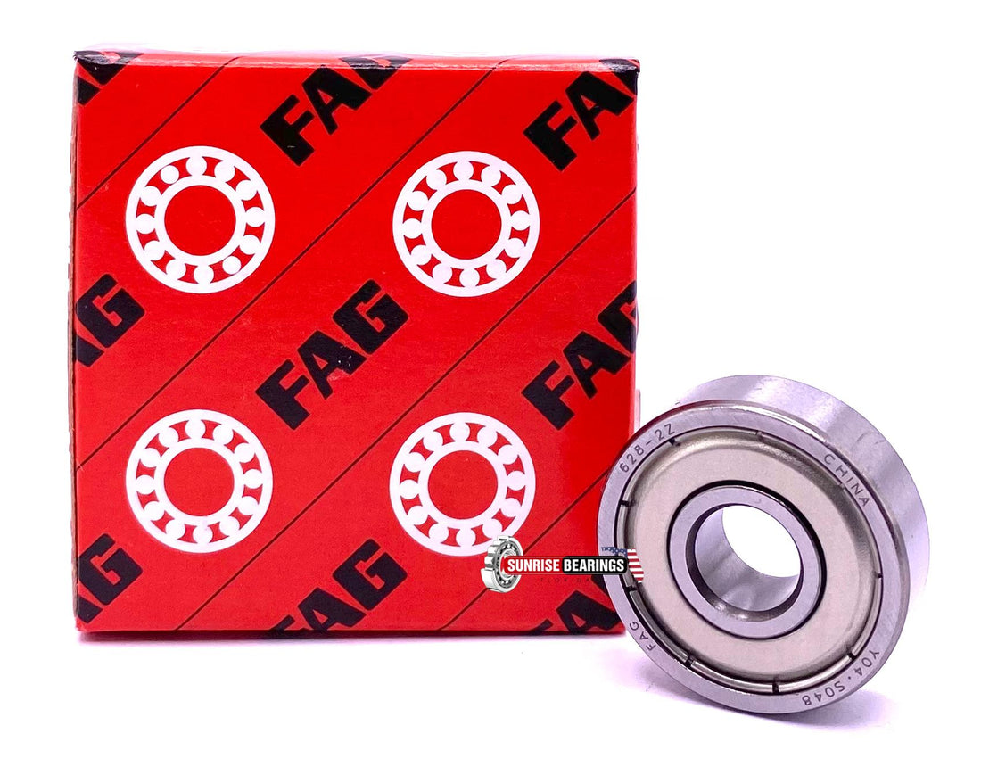 FAG 628 ZZ Deep Groove Ball bearing, Metal Shielded Both Sides 8x24x8 mm