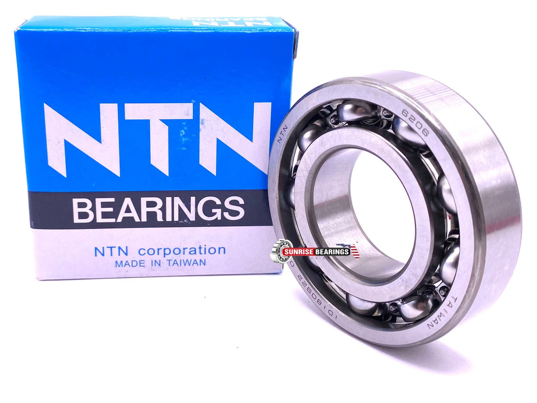 NTN 6206 Deep Groove Ball Bearing, Open Type, No Seals 30x62x16 mm