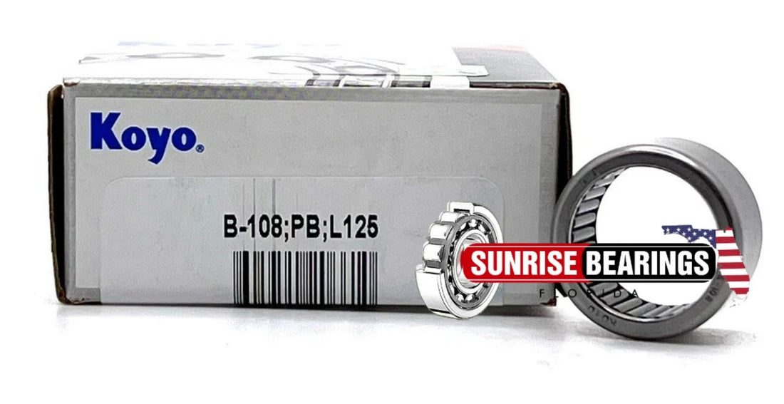 Koyo USA B108 Full Complement Needle Roller Bearing Premium 5/8 x 13/16 x 1/2"